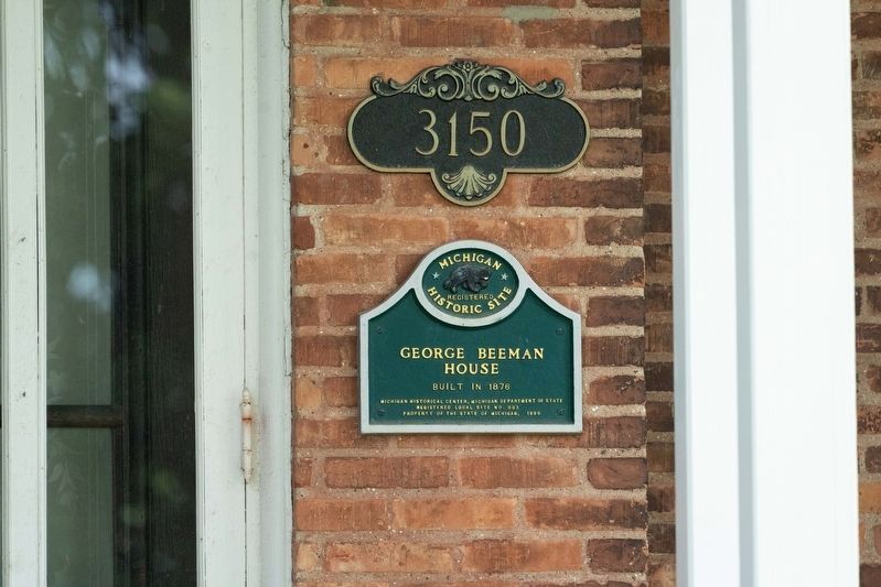 George Beeman House Marker. Click for full size. George Beeman House Marker image. Click for full size.