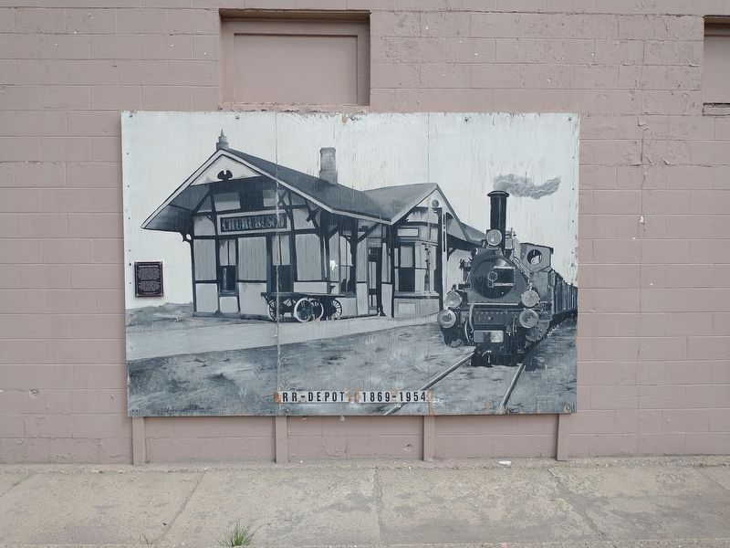 Churubusco Railroad Depot Marker image. Click for full size.