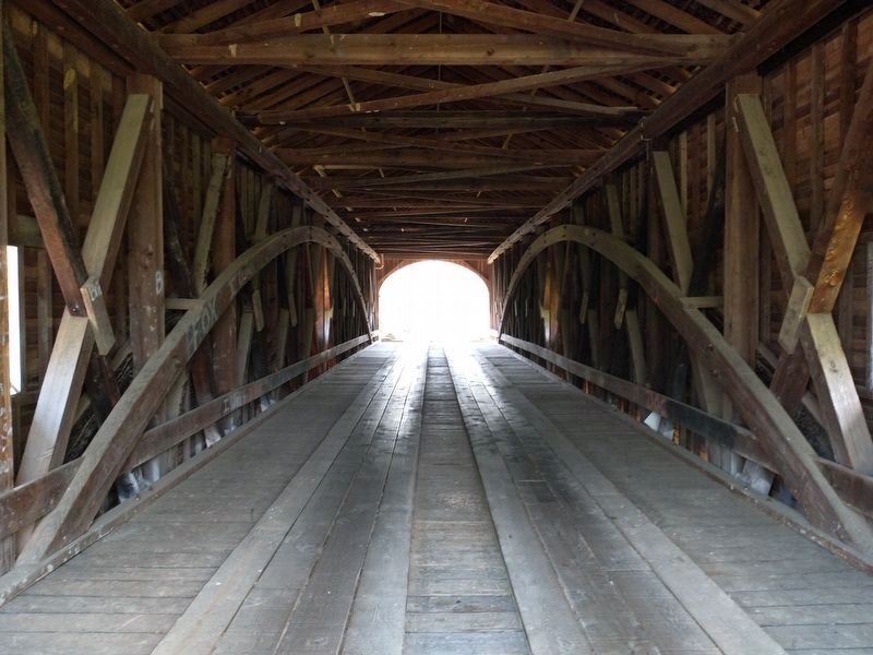 Guilford Covered Bridge Interior image. Click for full size.