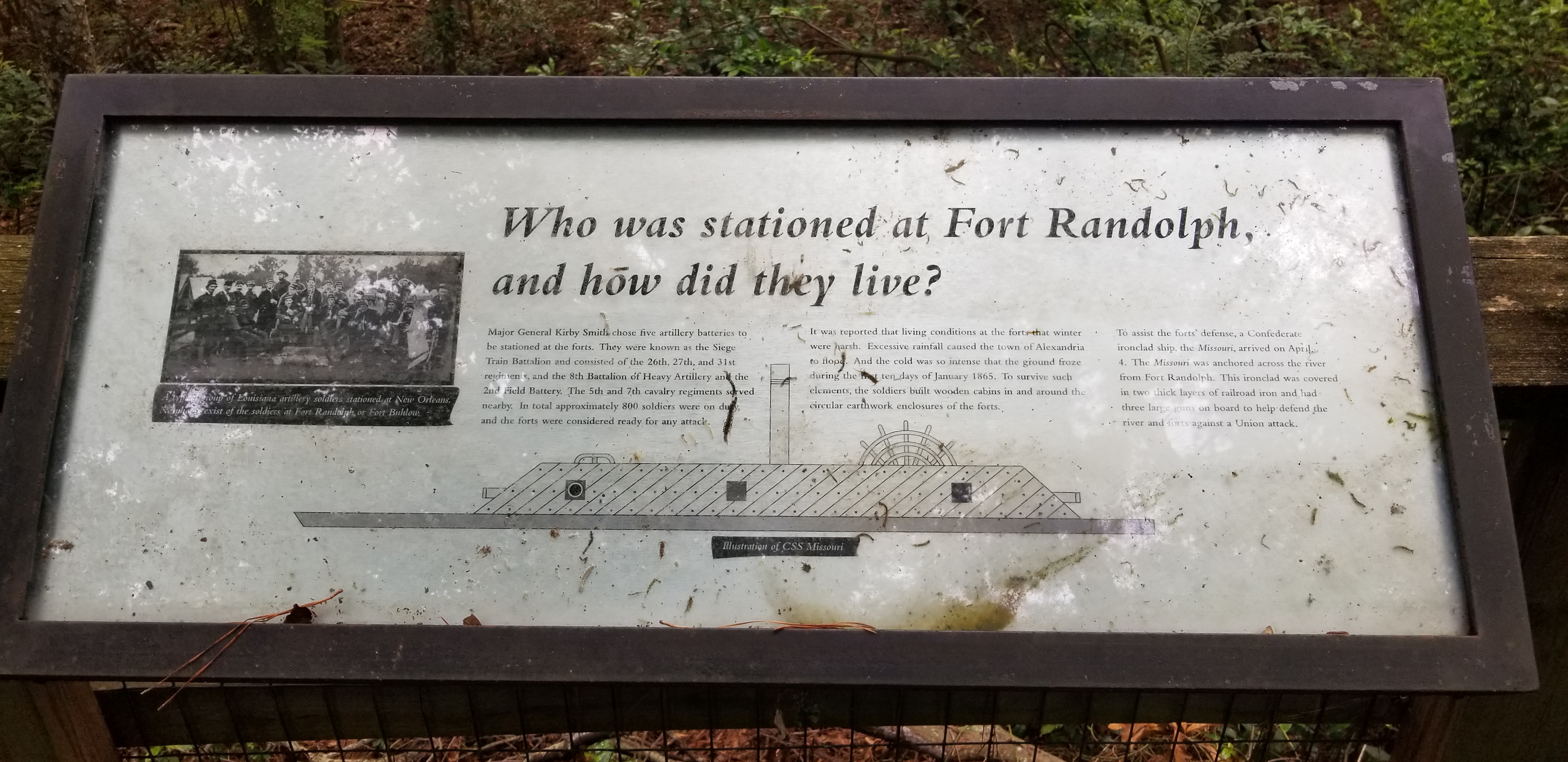 Who was Stationed at Fort Randolph Marker