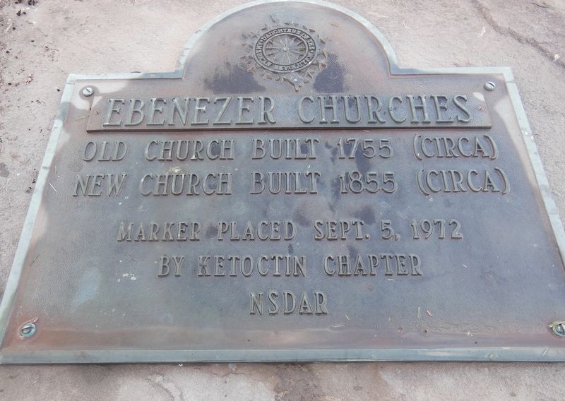 Ebenezer Churches Marker image. Click for full size.