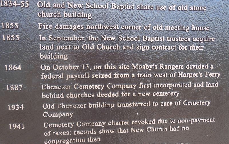 Ebenezer Church History image. Click for full size.