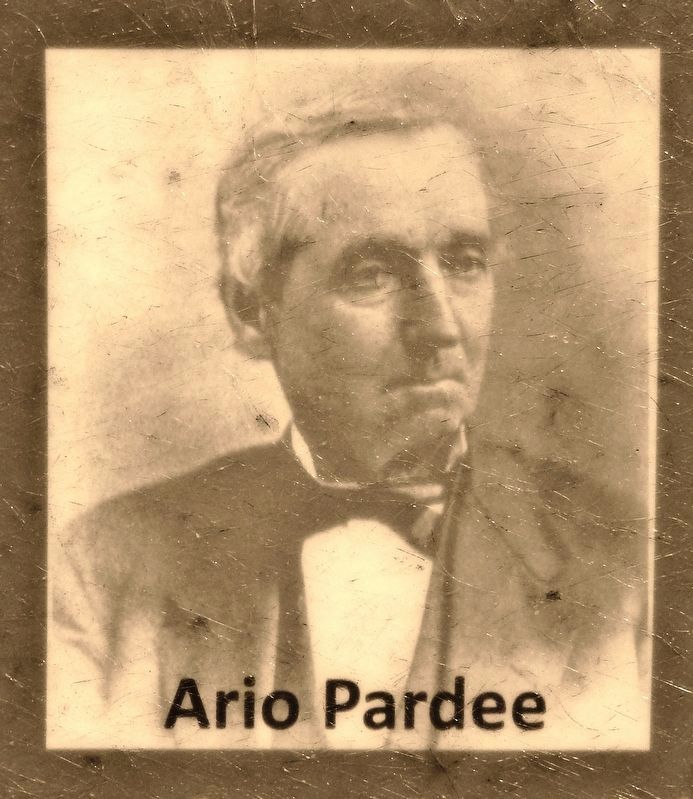 Marker detail: Ario Pardee image. Click for full size.