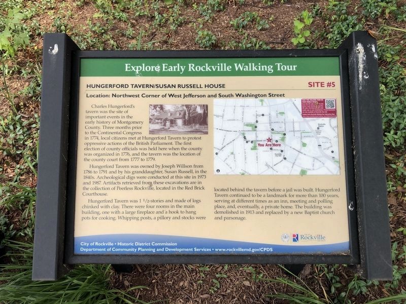 Hungerford Tavern / Susan Russell House Marker image. Click for full size.