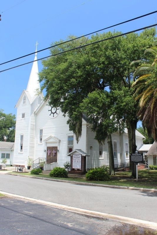 First Missionary Baptist Church of Fernandina and Marker image. Click for full size.