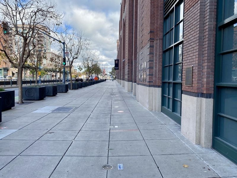 San Francisco Giants Wall of Fame Marker - wide view image. Click for full size.