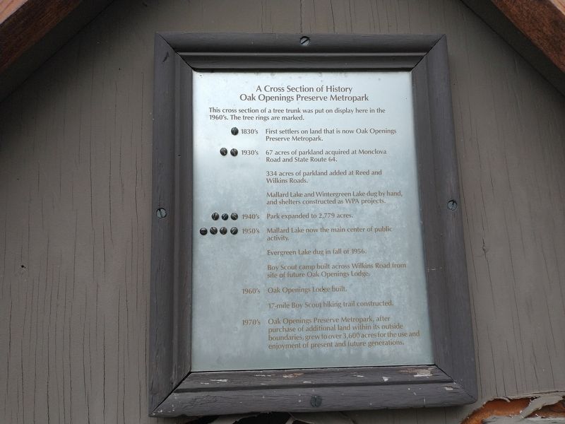 A Cross Section Of History Marker. Click for full size. A Cross Section Of History Marker image. Click for full size.