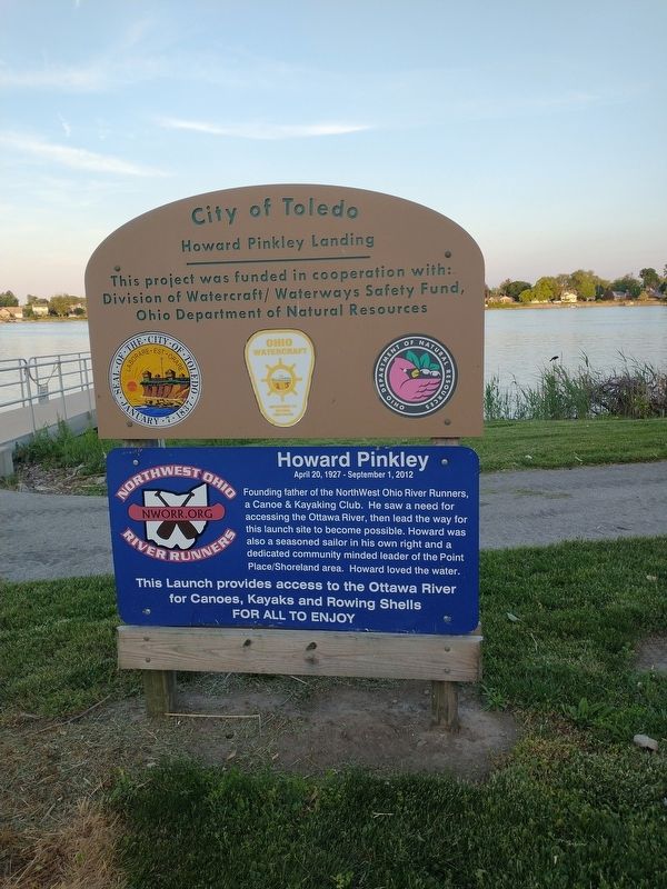 Howard Pinkley Marker. Click for full size. Howard Pinkley Marker image. Click for full size.