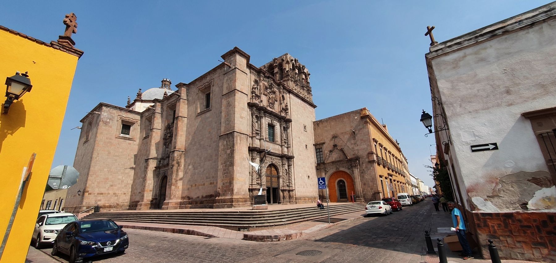 Temple and former Convent of San Agustn and Marker image. Click for full size.