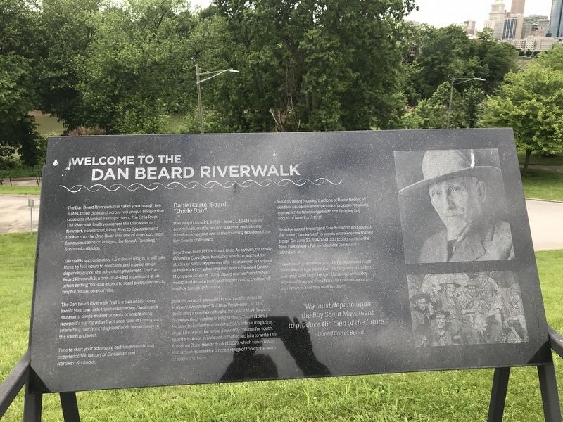 Welcome to the Dan Beard Riverwalk Marker image. Click for full size.