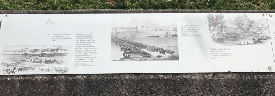 The Civil War in Northern Kentucky Marker (second panel) image. Click for full size.
