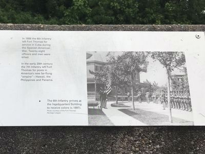 Fort Thomas Marker (second panel, partial) image. Click for full size.