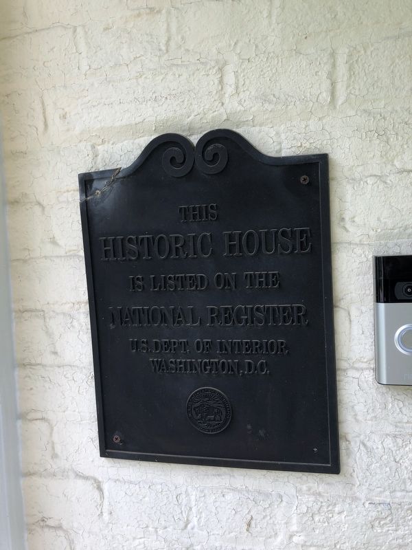 National Register of Historic Places plaque for the house image. Click for full size.