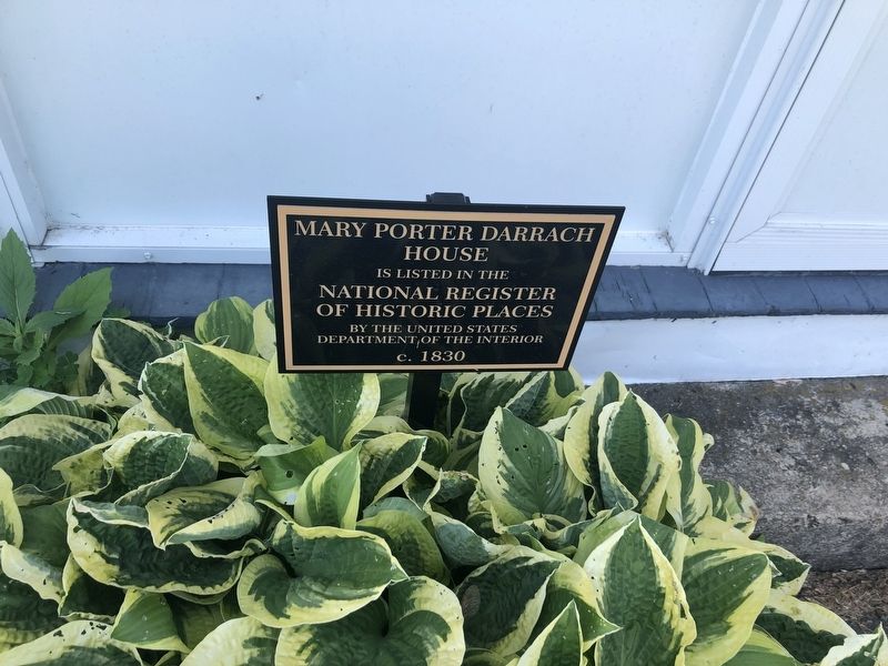 Mary Porter Darrach House Marker image. Click for full size.