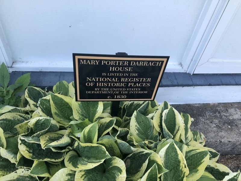 Mary Porter Darrach House Marker image. Click for more information.