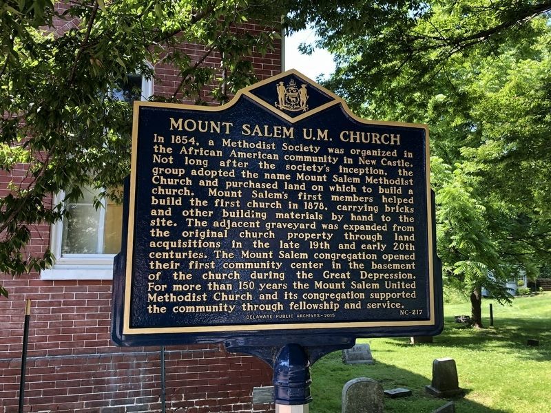 Mount Salem U.M. Church Marker image. Click for full size.