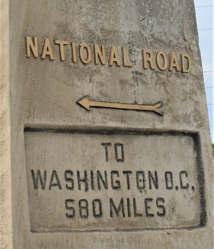 National Road, Michigan Road Obelisk Marker image. Click for full size.