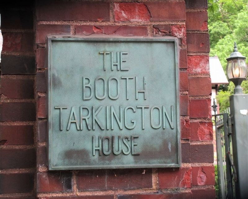 Gate Post at the Booth Tarkington House image. Click for full size.