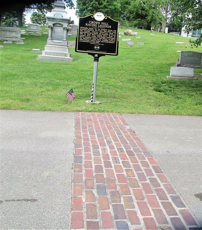 The "Finish Line", constructed of bricks from the "Brickyard", the Indianapolis Motor Speedway. Click for full size. The "Finish Line", constructed of bricks from the "Brickyard", the Indianapolis Motor Speedway image. Click for full size.