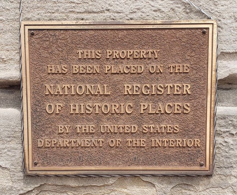 An additional NRHP Marker at the Marion County Courthouse image. Click for full size.