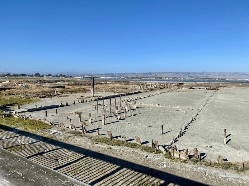 Remains of Oliver Salt Works as seen from the viewing platform image. Click for full size.
