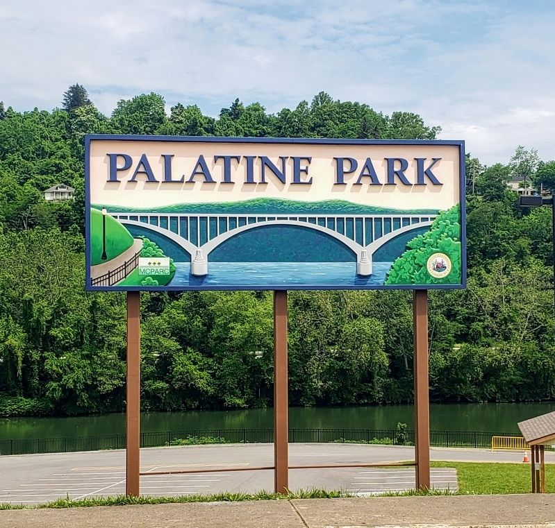 Entrance Sign At Palatine Park image. Click for full size.