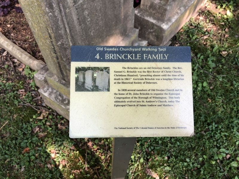 Brinckle Family Marker image. Click for full size.