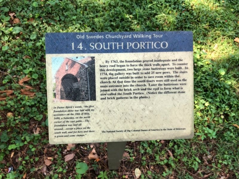 South Portico Marker image. Click for full size.