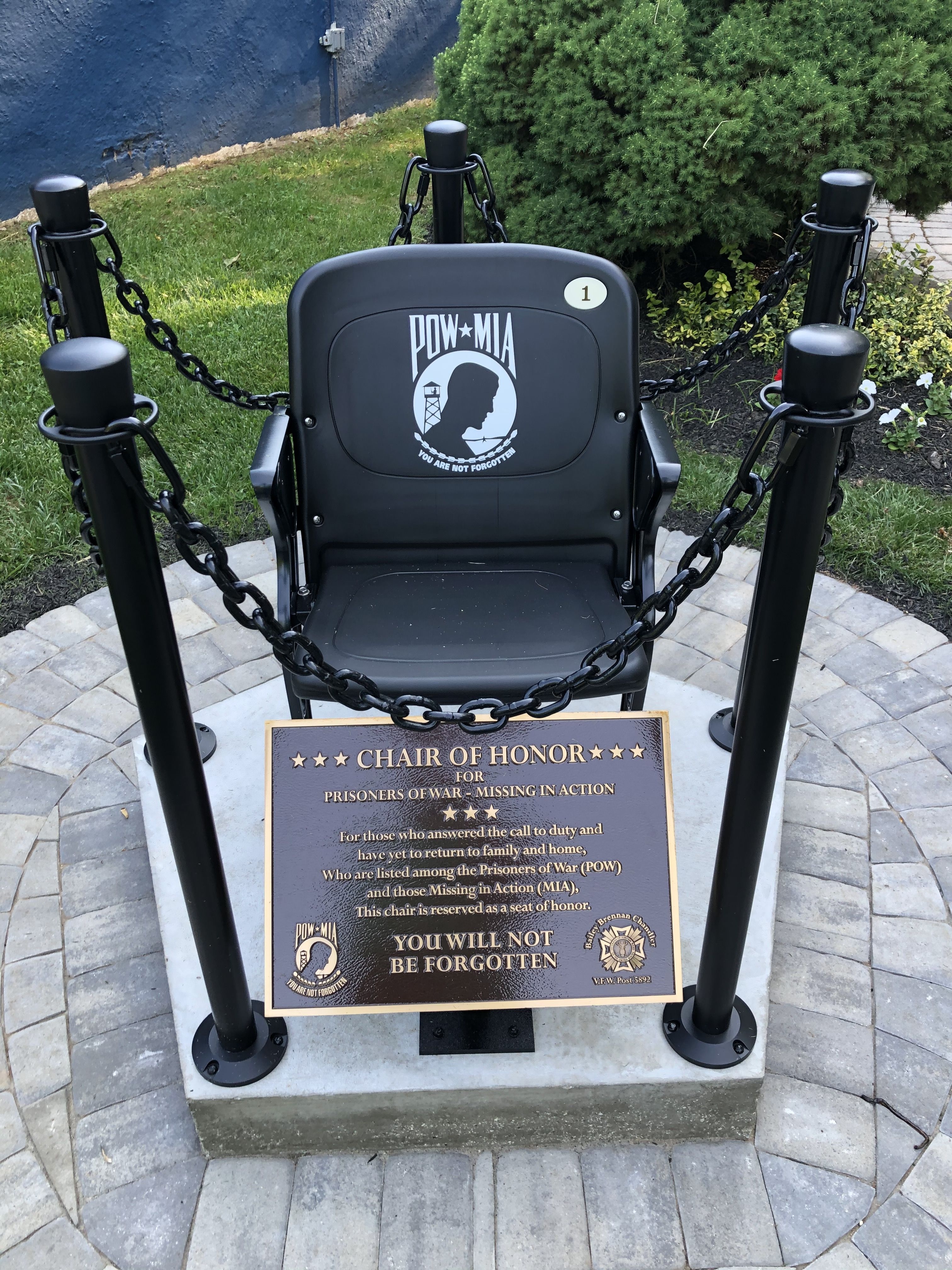 Chair of Honor Marker