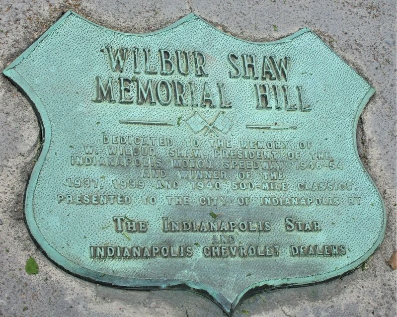 Wilber Shaw Memorial Hill Marker image. Click for full size.