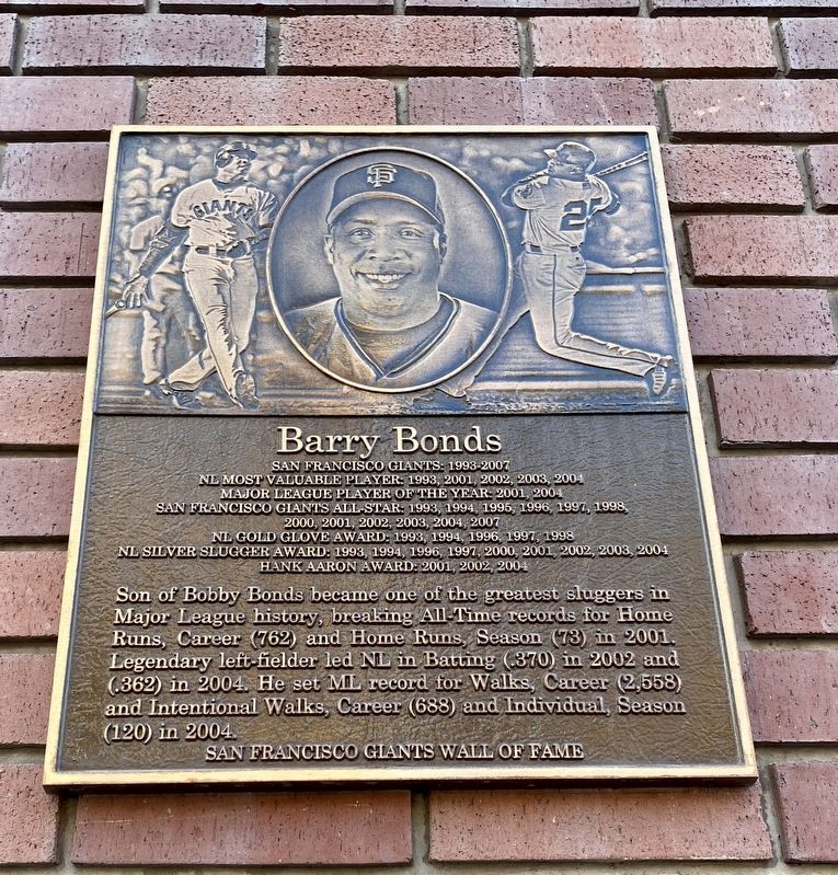 Barry Bonds Marker image. Click for full size.
