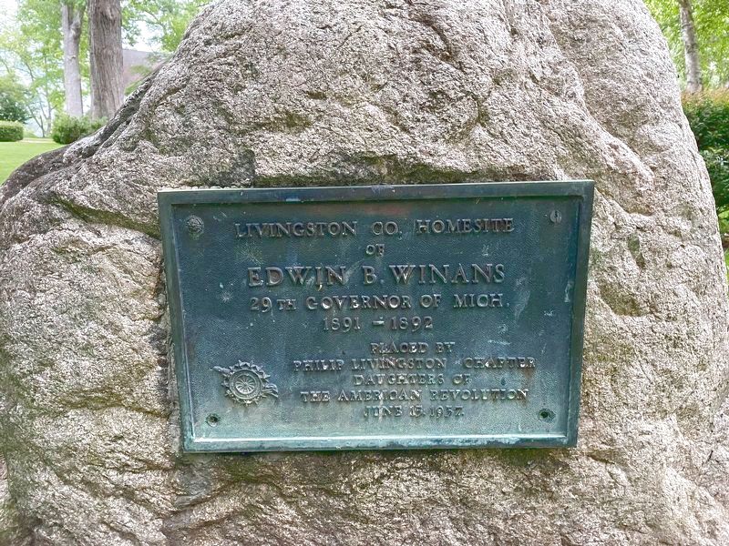 Homeside of Edwin B. Winans Marker image. Click for full size.