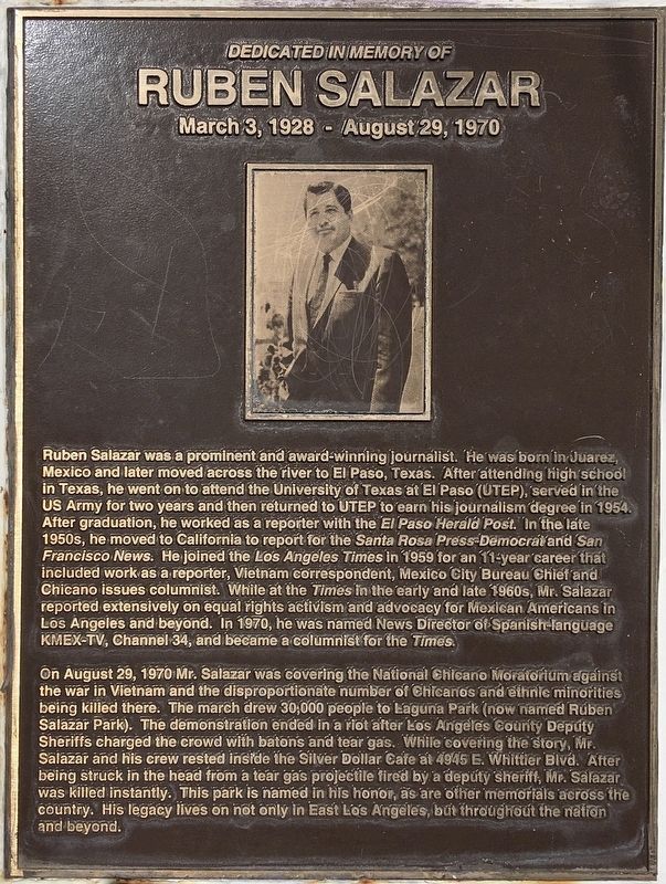 Ruben Salazar Marker image. Click for full size.