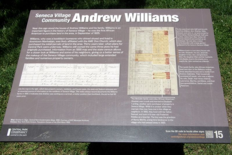 Andrew Williams Marker image. Click for full size.