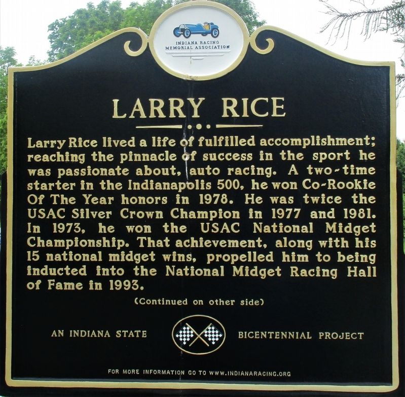 Larry Rice Marker image. Click for full size.