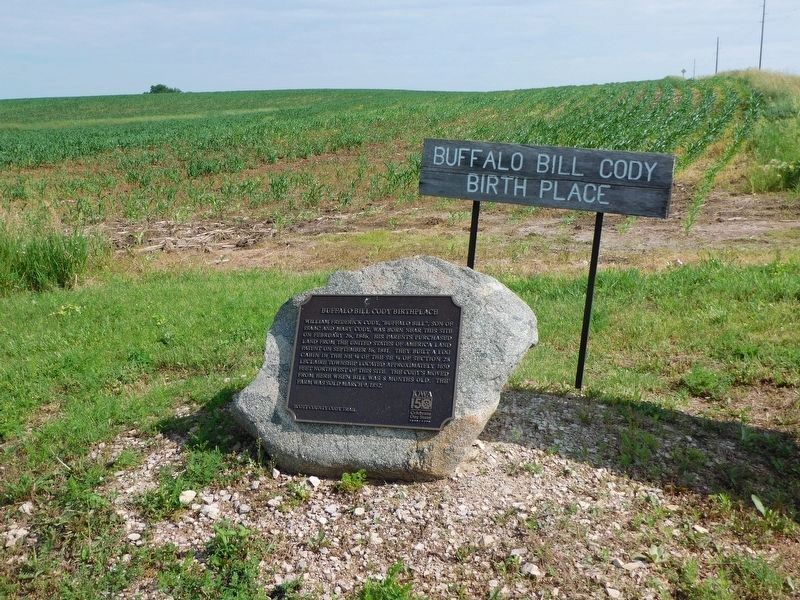 Buffalo Bill Cody Birthplace Marker image. Click for full size.
