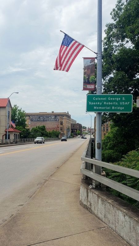 The Colonel George S. "Spanky" Roberts, USAF Memorial Bridge, looking southward image. Click for full size.