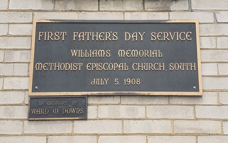 First Father's Day Service Marker image. Click for full size.