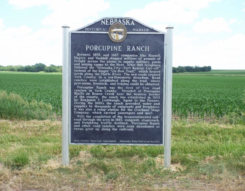 Porcupine Ranch Marker image. Click for full size.