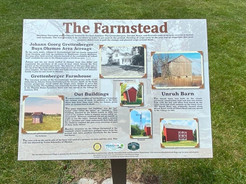 The Farmstead Marker image. Click for full size.