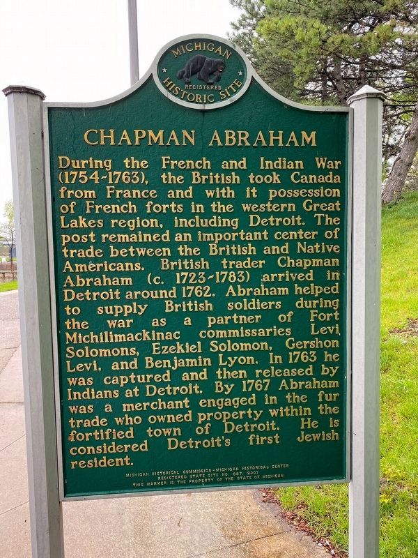Chapman Abraham Marker image. Click for full size.