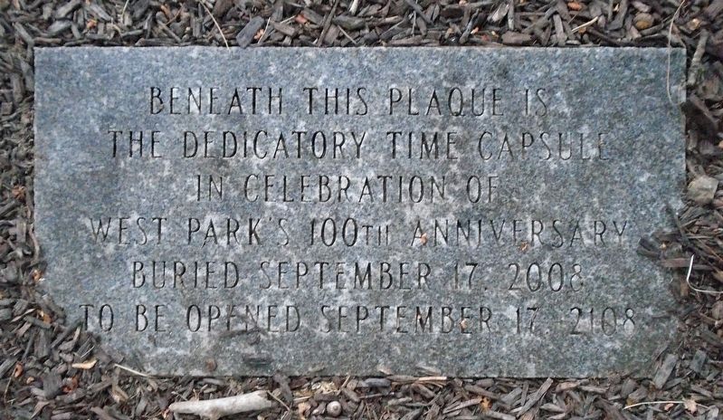 West Park Centennial Time Capsule Marker image. Click for full size.