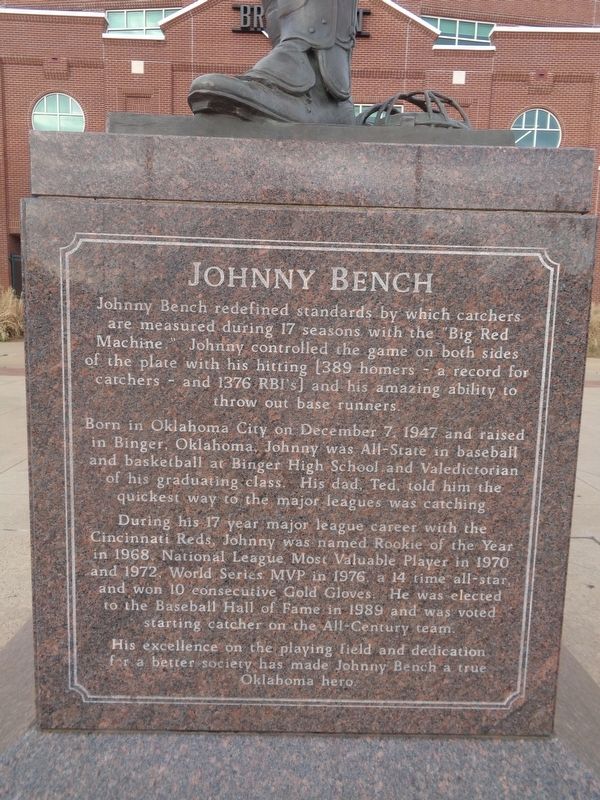 Johnny Bench Marker image. Click for full size.