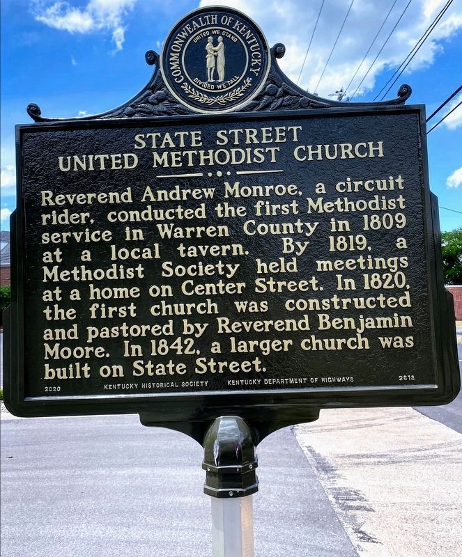 State Street United Methodist Church Marker. Click for full size. State Street United Methodist Church Marker image. Click for full size.