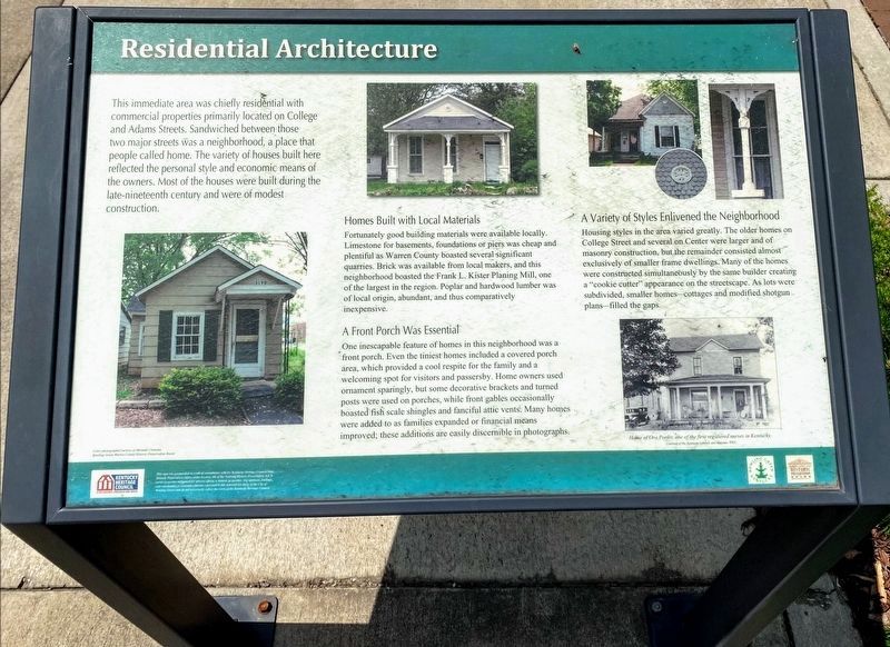 Residential Architecture Marker image. Click for full size.