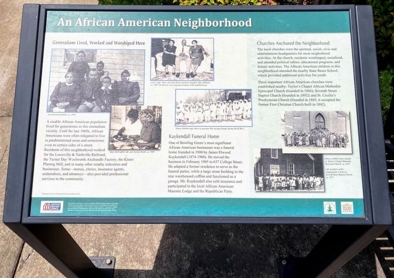 An African American Neighborhood Marker image. Click for full size.