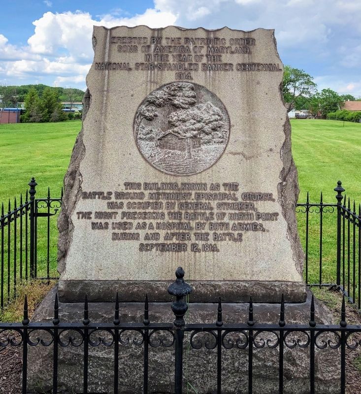 Battle Ground Methodist Episcopal Church Marker. Click for full size. Battle Ground Methodist Episcopal Church Marker image. Click for full size.