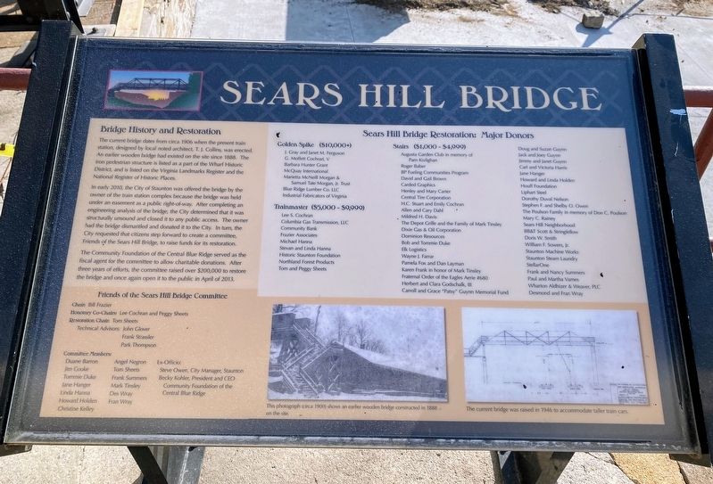Sears Hill Bridge Marker image. Click for full size.