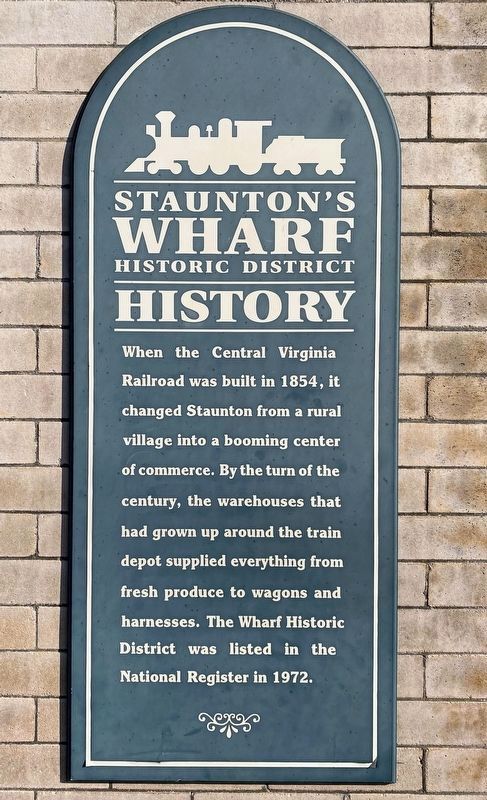 Staunton’s Wharf Historic District History Marker image. Click for full size.