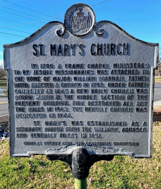 St. Marys Church Marker image. Click for full size.